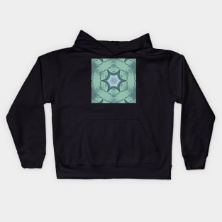 Abstract Sci-fi bio-tech Kaleidoscope pattern (Seamless) 8 Kids Hoodie